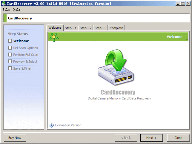Screenshot for CardRecovery 3.50